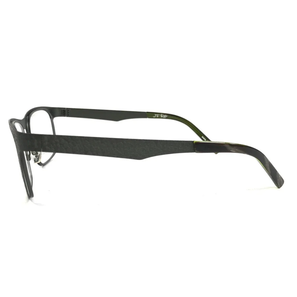 J.F. Rey Eyeglasses Frames JF2599 4646 Gray Textured Ribbed Square 53-18-130